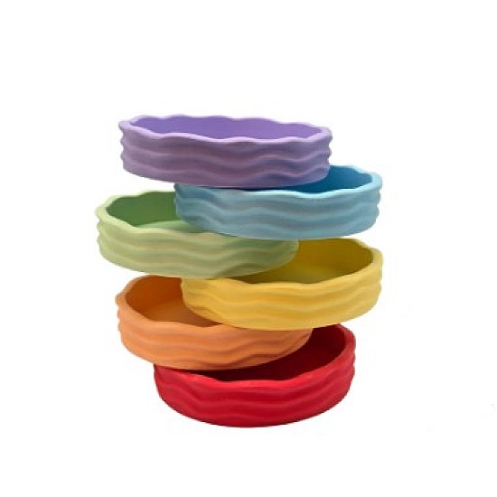 Grennn x Little Botanic label Waves Basis Speelset Pastel