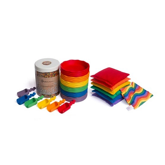 Grennn x Little Botanic label Waves Compleet Speelset Regenboog