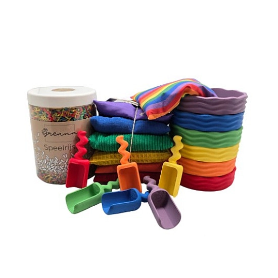 Grennn x Little Botanic label Waves Compleet Speelset Regenboog