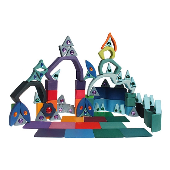 Grimm's Mandala glinsterend blauw