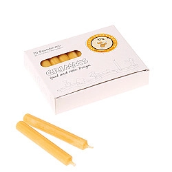 Candle 10% beeswax amber