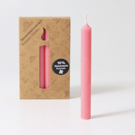 Candle 10% beeswax pink