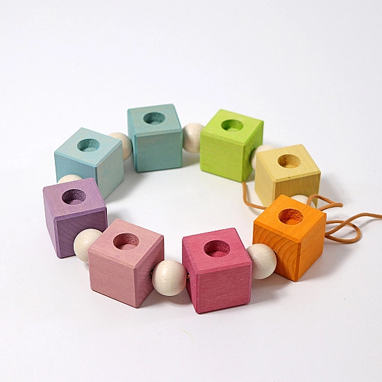 Grimm's Verjaardag ring kubus of dobbelsteen regenboog