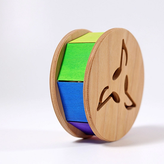 Grimm's Babyroller met bal regenboog kleuren