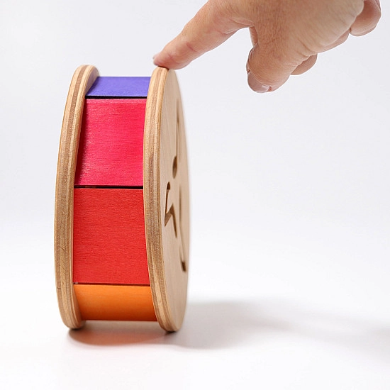 Grimm's Babyroller met bal regenboog kleuren