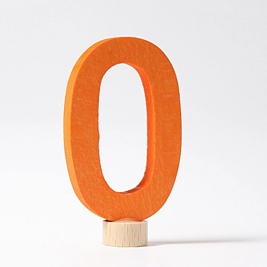 Grimm's Steker getal cijfer 0 strak