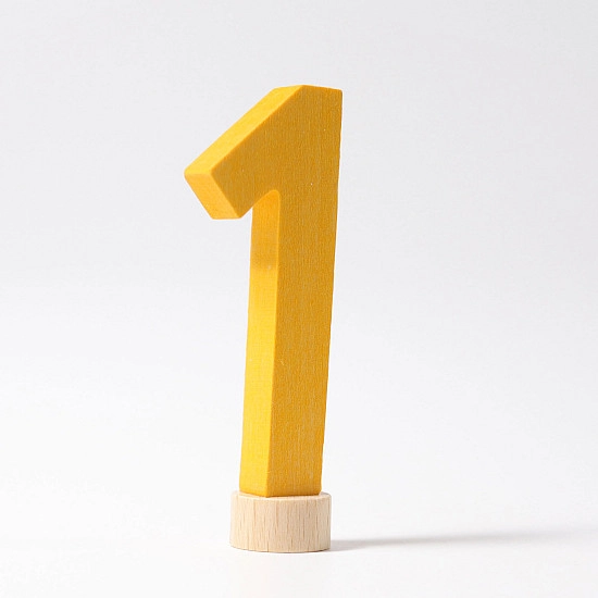 Grimm's Steker getal cijfer 1 strak