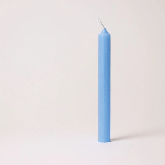 Grimm's Kaars 10% bijenwas blauw 