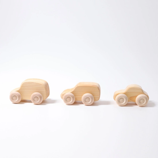 Cars natural - 6 pcs