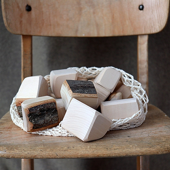 Grimms Blokken met schors