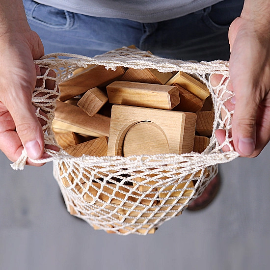 Grimm's Blokken geometrisch naturel 60