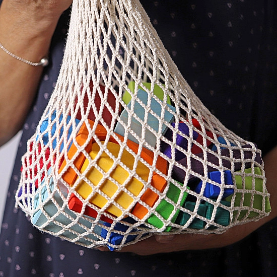 Grimm's Blokken geometrisch gekleurd 30 stuks