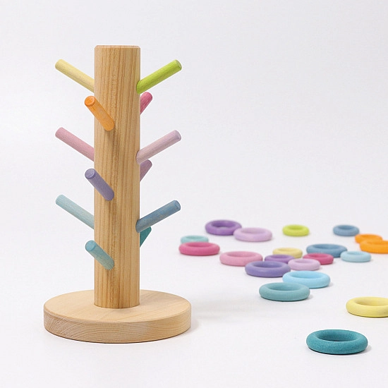 Grimm's Sorteerboom Pastel voor ringen