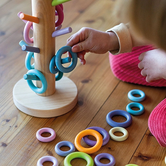 Grimm's Sorteerboom Pastel voor ringen