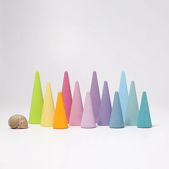 Grimm's Bos met bomen pastel 