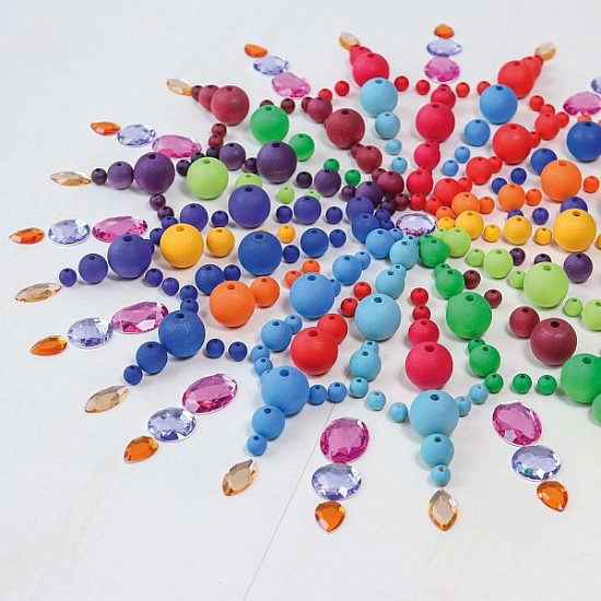 Grimm's Regenboog kralen - 180 stuks - 20 mm