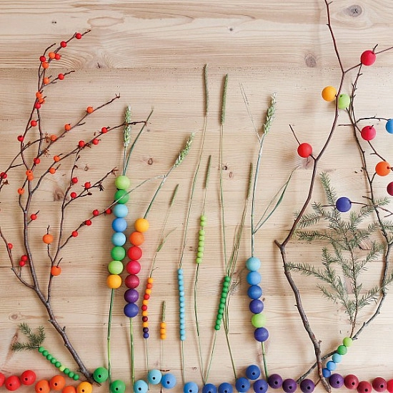 Grimm's Regenboog kralen - 480 stuks - 12 mm