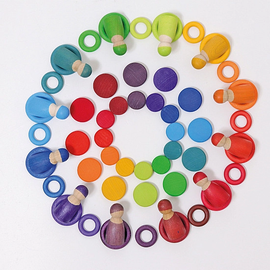 Grimm's Houten munten regenboog Grimm's Houten munten regenboog