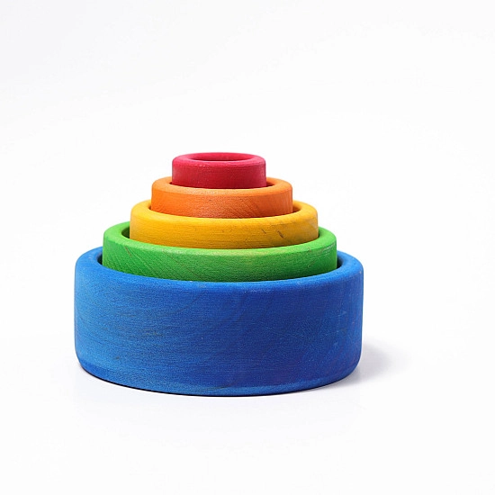 Grimm's Schalenset gekleurd buiten blauw