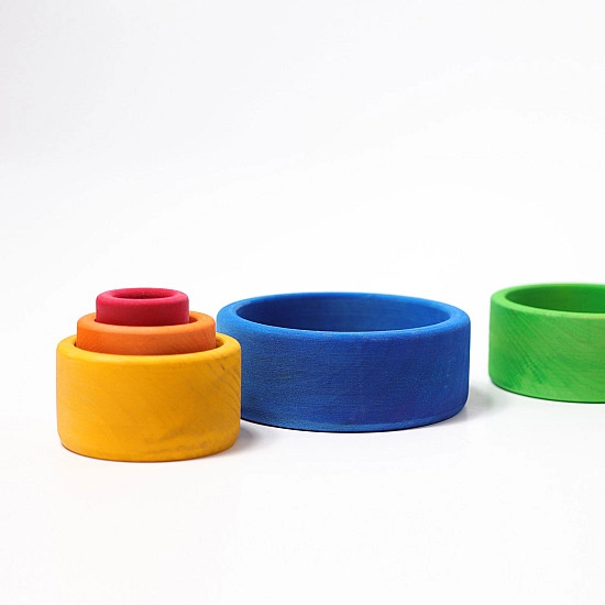 Grimm's Schalenset gekleurd buiten blauw