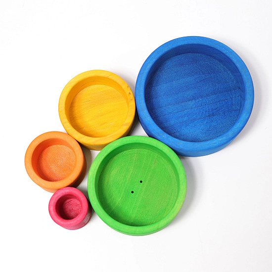 Grimm's Schalenset gekleurd buiten blauw