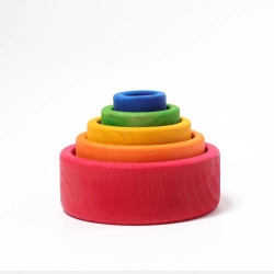 Schalenset gekleurd buiten rood