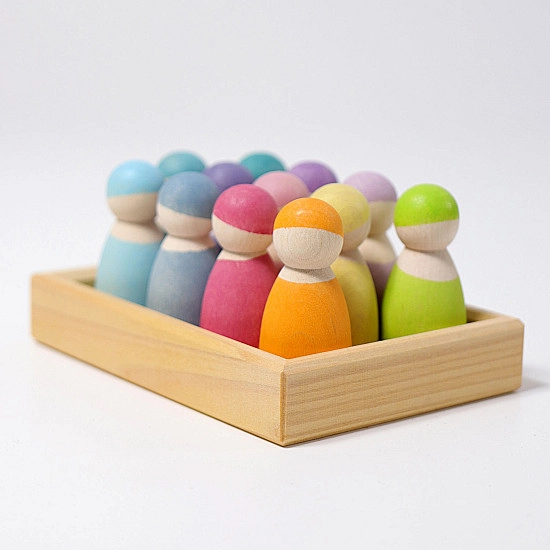 Grimm's Pastel Regenboog vrienden 12 stuks - SHOWMODEL