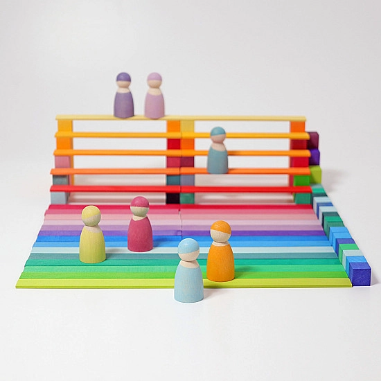 Grimm's Pastel Regenboog vrienden 12 stuks - SHOWMODEL
