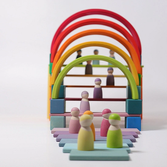 Grimm's Pastel Regenboog vrienden 12 stuks - SHOWMODEL