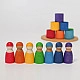 Grimm's 7 Regenboog vrienden in bakjes