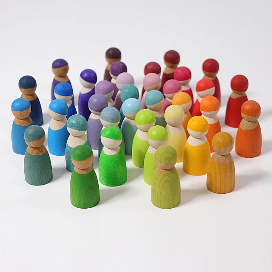 Grimm's Pastel Regenboog vrienden 12 stuks - SHOWMODEL