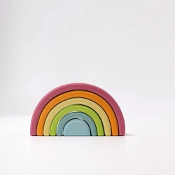 Regenboog Pastel middel 6-delig