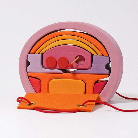 Grimm's Poppenhuis roze-oranje