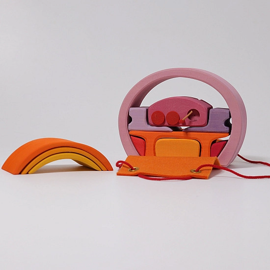 Grimm's Poppenhuis roze-oranje