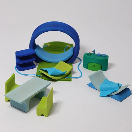 Grimm's Poppenhuis blauw-groen