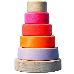 Stapel toren neon roze klein - NIEUW