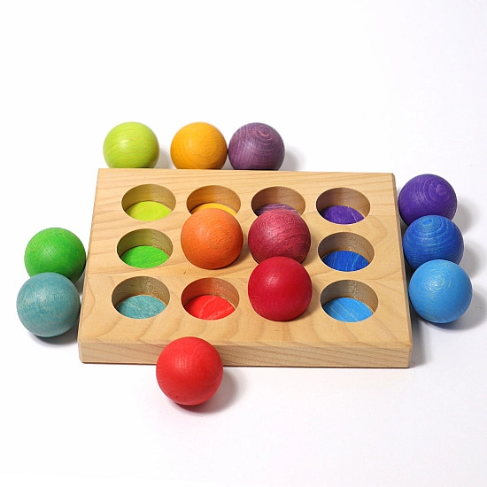 Grimm's Kleine houten ballen Regenboog