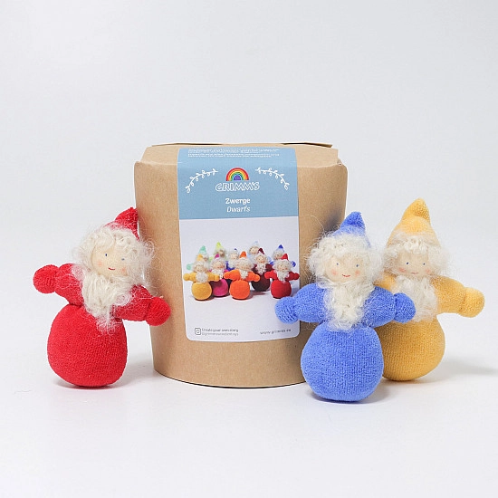 Grimm's Dwergen met baard in regenboog kleuren