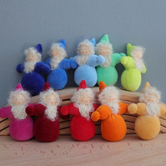 Grimm's Dwergen met baard in regenboog kleuren