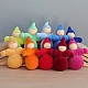 Grimm's Dwergen meisjes in regenboog kleuren