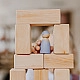 Grimm's Blokkenset Piramide groot naturel