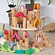 Grimm's Blokkenset Piramide groot naturel