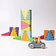 Grimm's Blokkenset trappen en daken regenboog