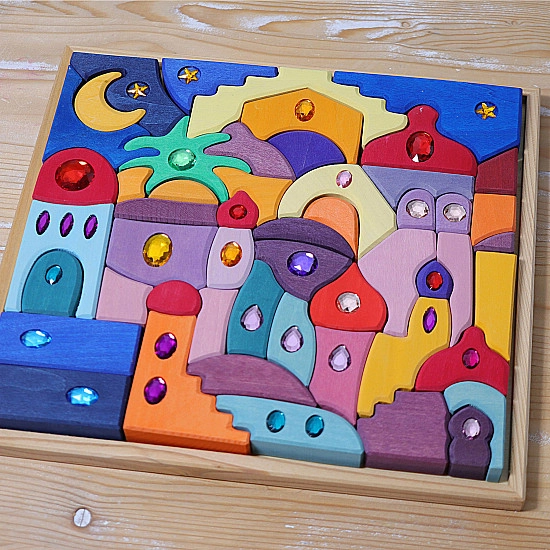 Grimm's Mandala Puzzel Orientaals - 1001 nacht met glitterstenen