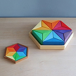Puzzel mini ster complementaire kleuren