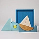 Grimm's Puzzel Blauw Zeilboot