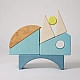 Grimm's Puzzel Blauw Zeilboot