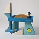 Grimm's Puzzel Blauw Zeilboot