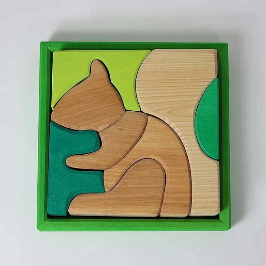Grimm's Puzzel Groen Eekhoorn