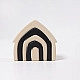 Grimms Grimm's huis monochrome zwart wit Grimms Grimm's huis monochrome zwart wit